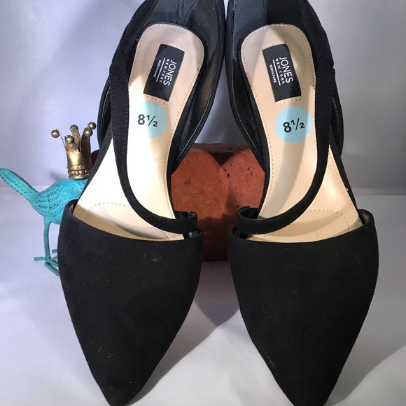 Jones New York Heels 8.5 Black Velvet NWT - Picture 4 of 4